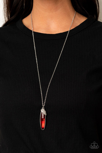 Necklace Spontaneous Sparkle - Red