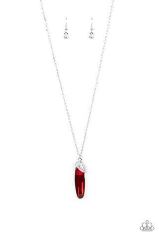 Necklace Spontaneous Sparkle - Red