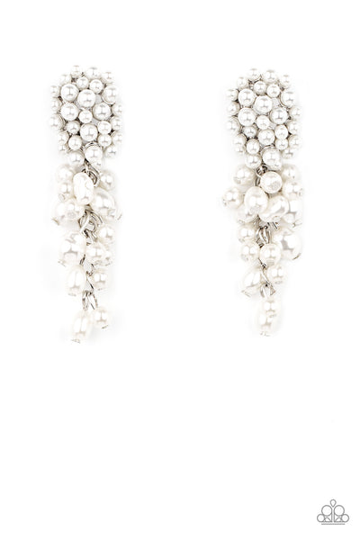 Earrings Fabulously Flattering - White