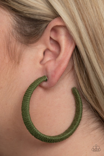 Earrings TWINE and Dine - Green