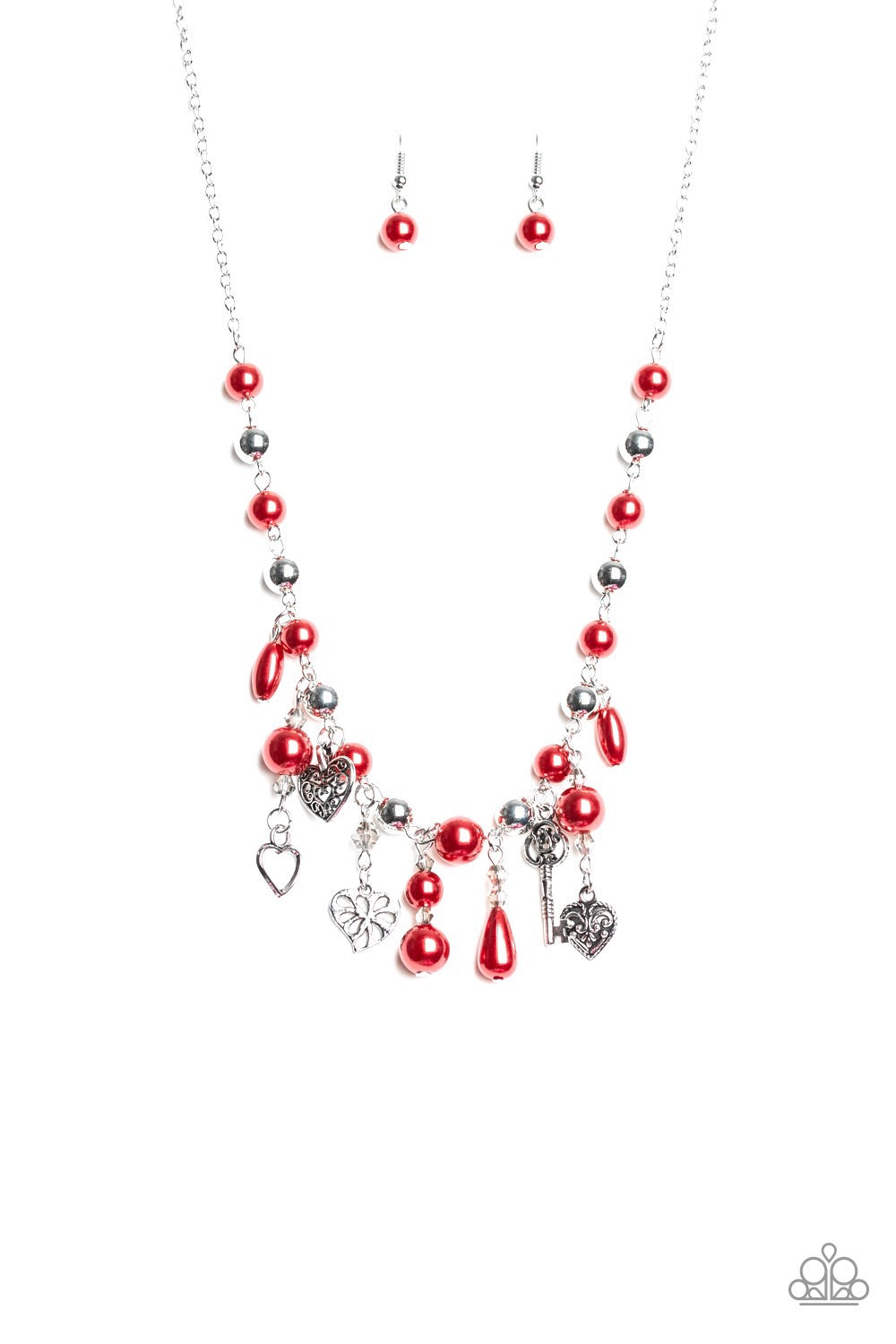 Necklace Renaissance Romance - Red