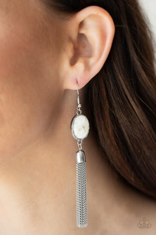 Earrings-Oceanic Opalescence - White