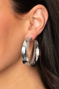 Earrings Fearlessly Flared - Silver