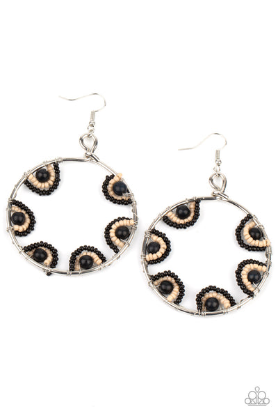 Earrings-Off The Rim - Black