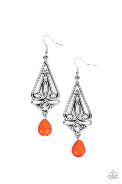 Earrings Transcendent Trendsetter - Orange