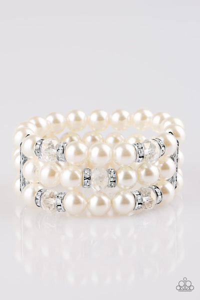 Bracelet-Undeniably Dapper - White