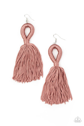 Earring Tassels and Tiaras - Pink