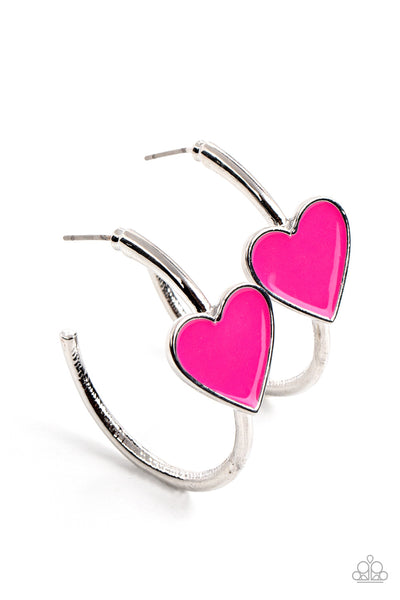 Earrings Kiss Up - Pink