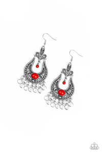 Earrings Fiesta Flair - Red