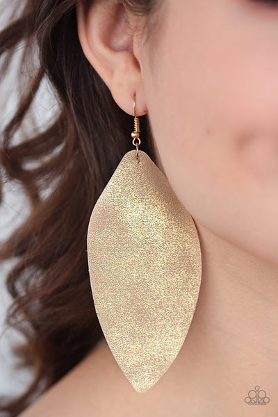 Earrings Serenely Smattered - Gold