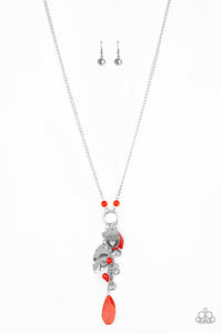 Necklace Hearts Content - Red