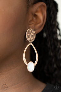 Earrings clip-on Opal Obsession - Rose Gold