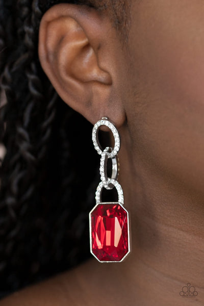 Earrings Superstar Status - Red