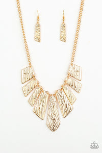 Necklace Texture Tigress - Gold