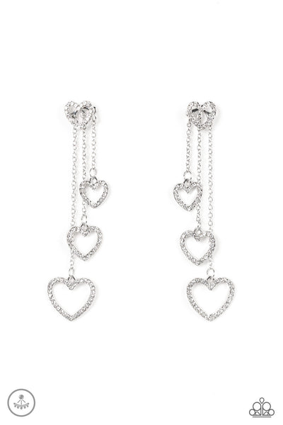 Earrings Falling In Love - White