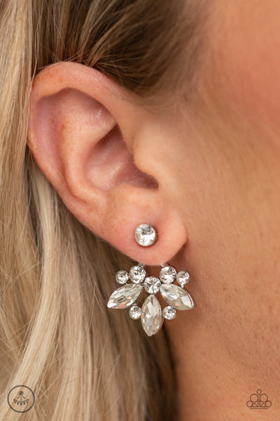 Earrings Crystal Constellations - White