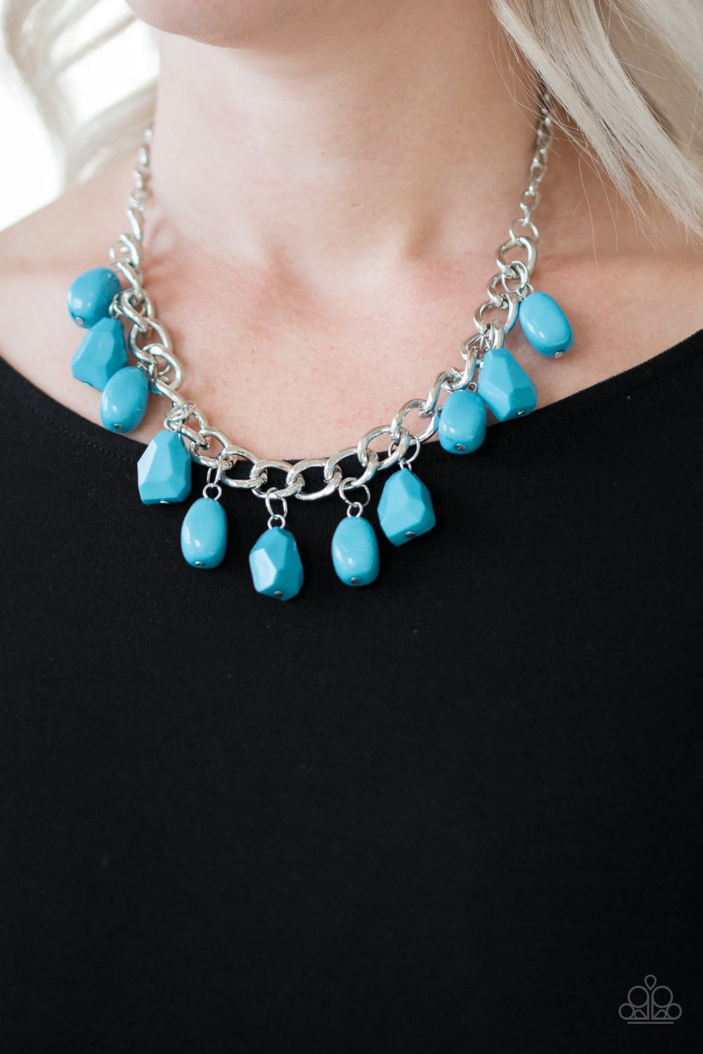 Necklace Take The COLOR Wheel! - Blue