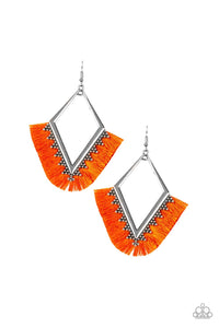 Earrings When In Peru - Orange