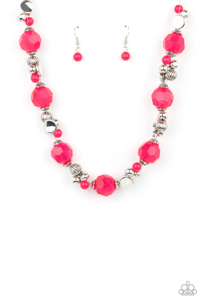 Necklace-Vidi Vici VACATION - Pink