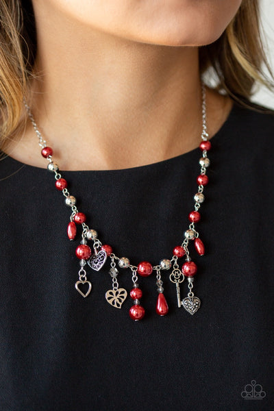 Necklace Renaissance Romance - Red