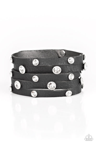 Bracelet wrap Rhinestone Reputation - Black