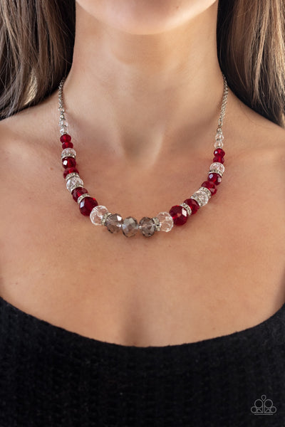 Necklace Distracted by Dazzle - Red