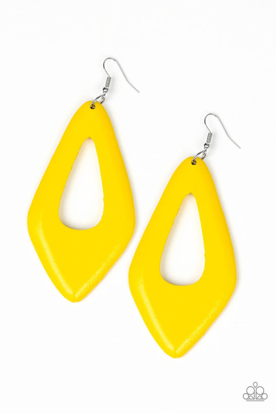 Yellow Paparazzi Earrings