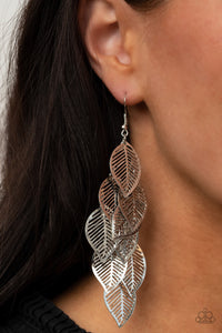 Earrings Limitlessly Leafy - Silver