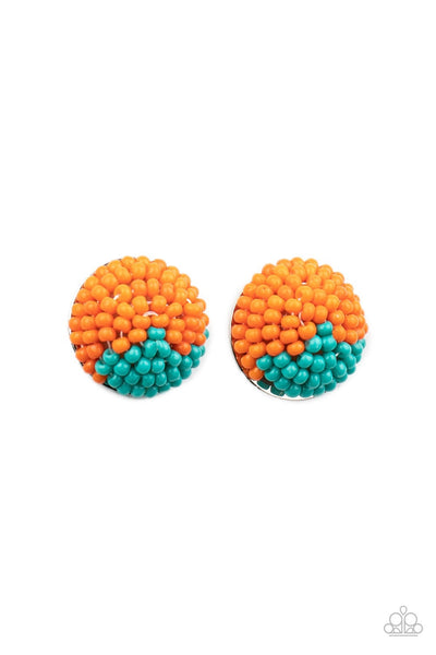 Earrings As Happy As Can BEAD - Orange